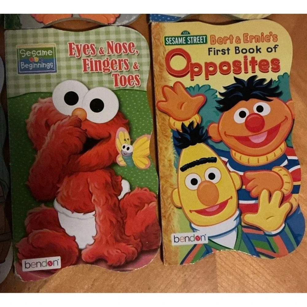 Bendon SESAME STREET Shaped Board Books Lot of 8 Beginnings & First Books 2000's